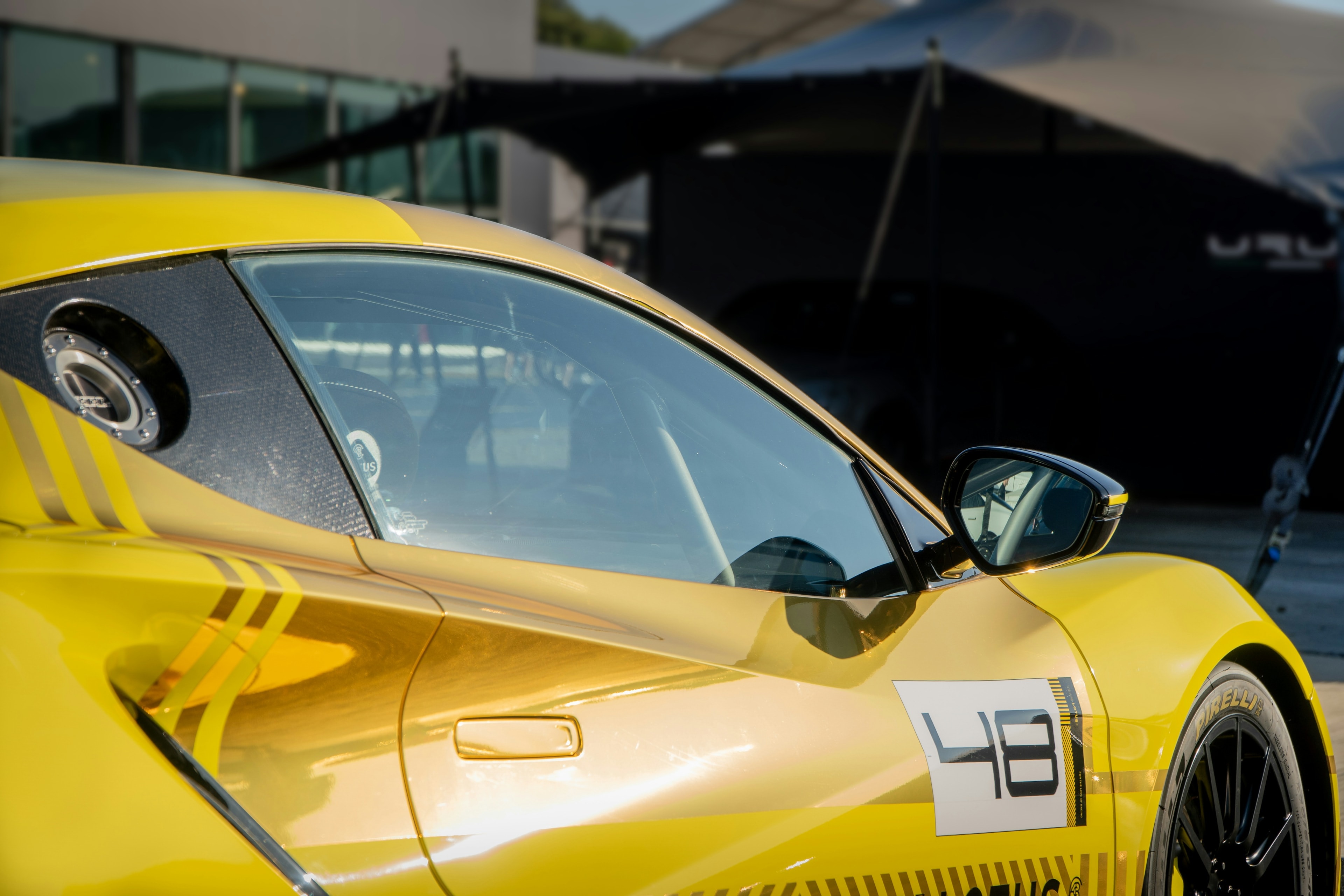 Yellow sports car window: Automotive Window Tint, Blue Chip Auto Glass
