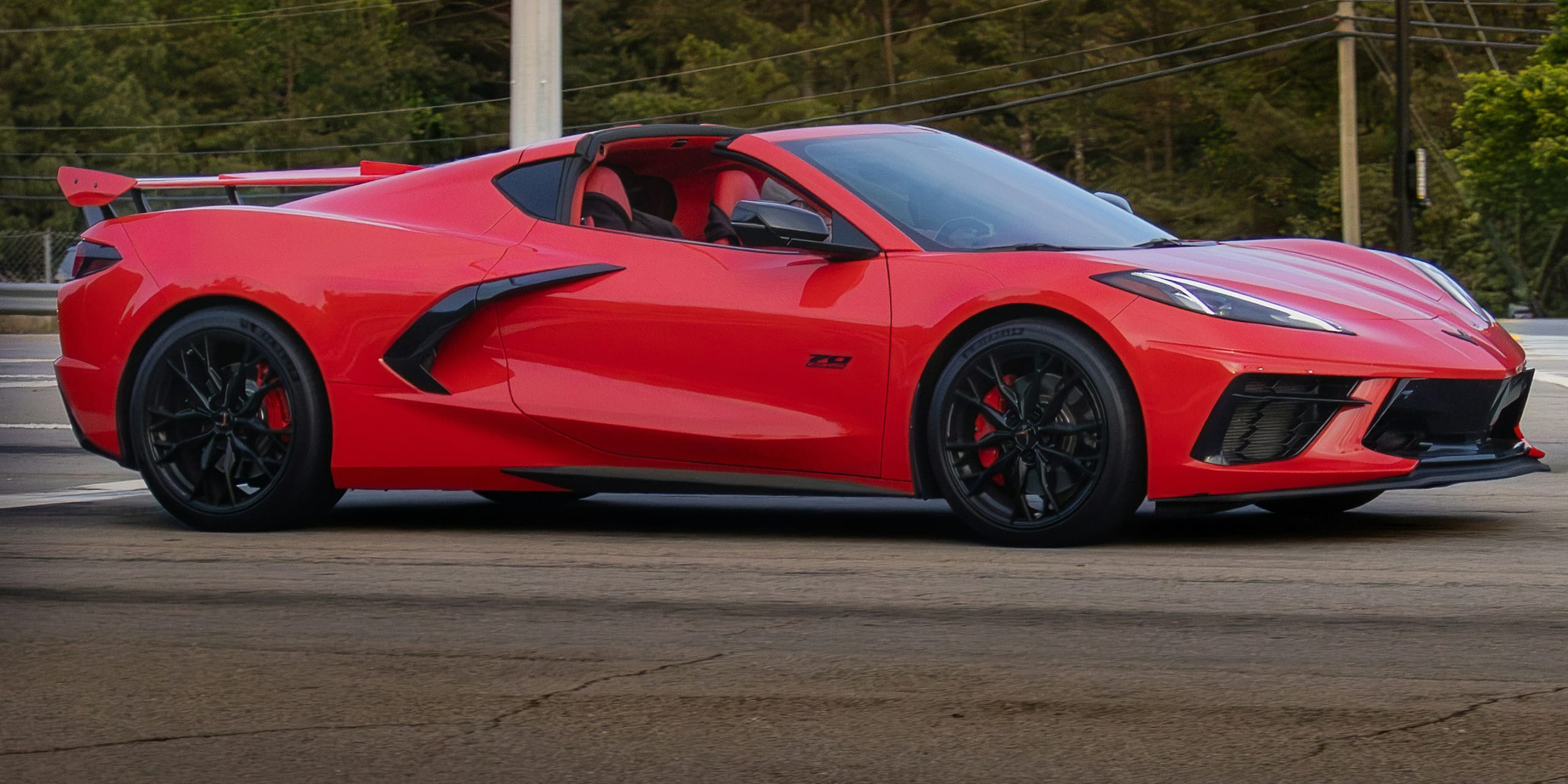 Red Corvette C8: Our Windshield Replacement Process, Blue Chip Auto Glass