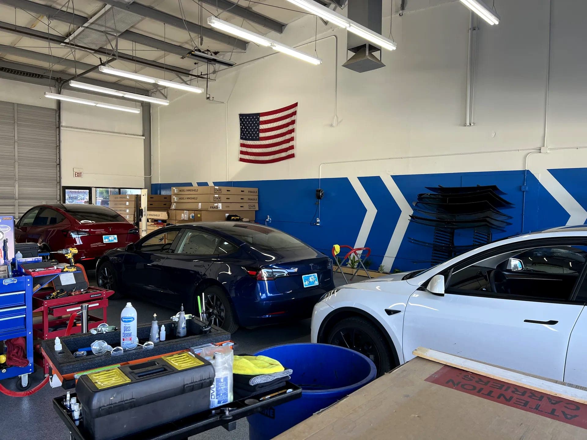 Inside the Blue Chip Auto Glass Phoenix shop
