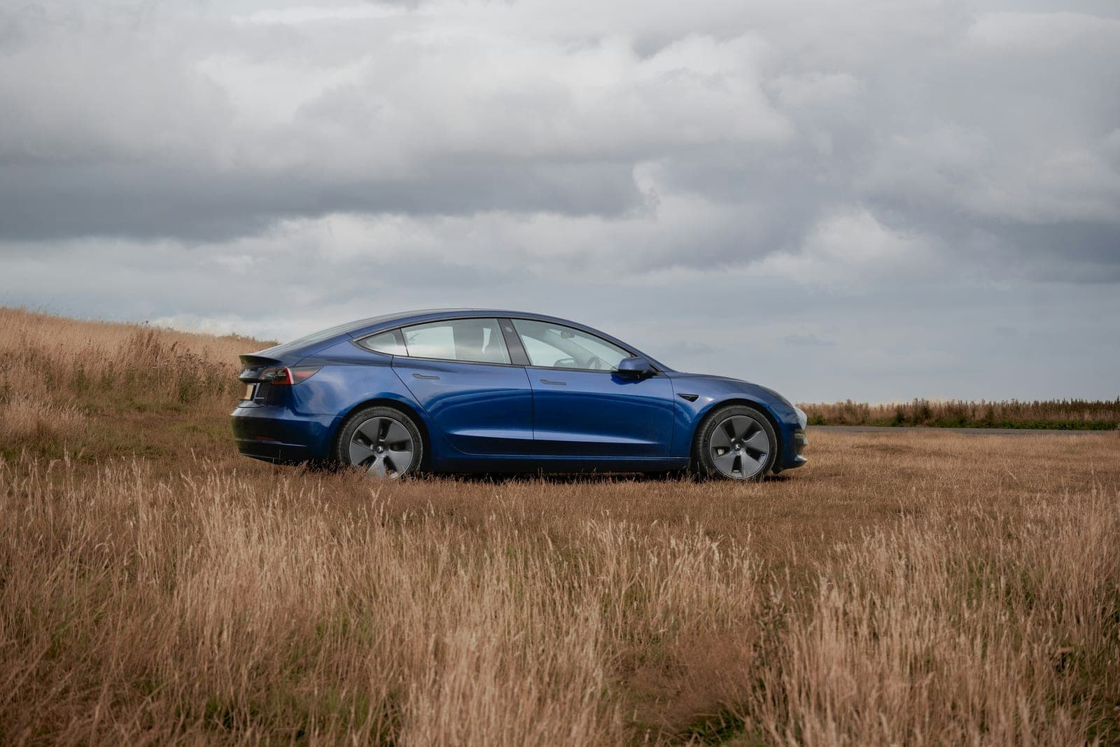 Blue Tesla Model 3